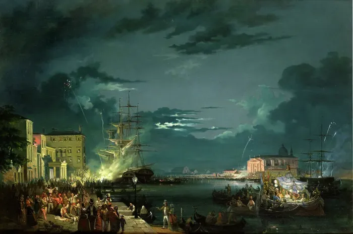 Framed Print : Nocturne with the Festa del Redentore Framed Print : Nocturne with the Festa del Redentore