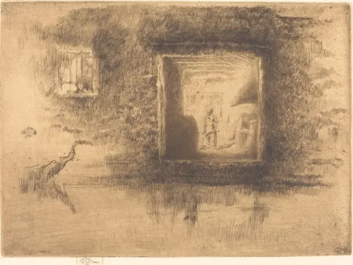Framed Print : Nocturne: Furnace, 1880. Creator: James Abbott McNeill Whistler Framed Print : Nocturne: Furnace, 1880. Creator: James Abbott McNeill Whistler