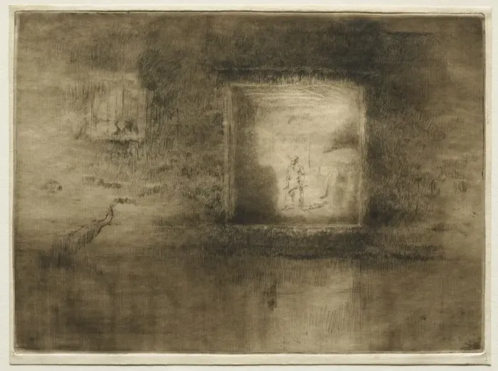 Framed Print : Nocturne: Furnace, 1886. Creator: James McNeill Whistler (American, 1834-1903) Framed Print : Nocturne: Furnace, 1886. Creator: James McNeill Whistler (American, 1834-1903)