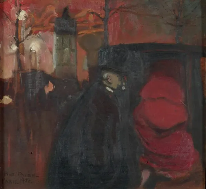 Framed Print : Nocturne, Paris, 1903. Creator: Antti Faven Framed Print : Nocturne, Paris, 1903. Creator: Antti Faven