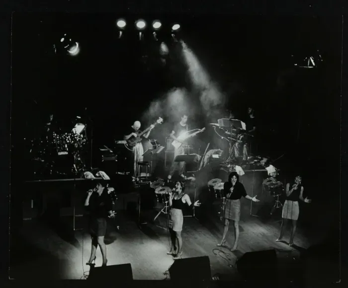 Framed Print : The Nolans in concert at the Forum Theatre, Hatfield, Hertfordshire, 23 January 1986 Framed Print : The Nolans in concert at the Forum Theatre, Hatfield, Hertfordshire, 23 January 1986
