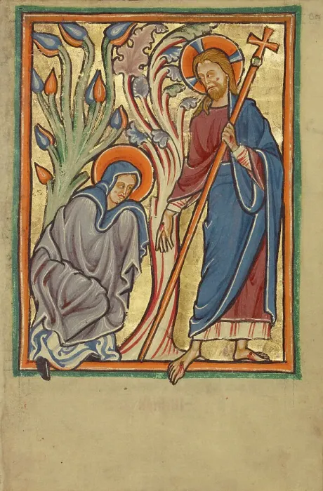Framed Print : Noli me Tangere, about 1190-1200. Creator: Unknown Framed Print : Noli me Tangere, about 1190-1200. Creator: Unknown