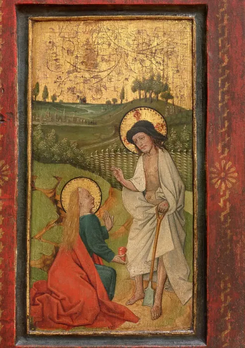 Framed Print : Noli me tangere, 16th century. Creator: Anon Framed Print : Noli me tangere, 16th century. Creator: Anon