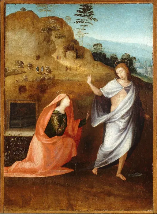 Framed Print : Noli me Tangere, c1510. Creator: Frà Bartolomeo; (Baccio della Porta) (1472-1517) Framed Print : Noli me Tangere, c1510. Creator: Frà Bartolomeo; (Baccio della Porta) (1472-1517)