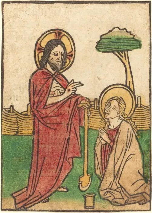 Framed Print : Noli me tangere. Creator: Ludwig of Ulm Framed Print : Noli me tangere. Creator: Ludwig of Ulm
