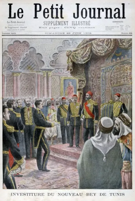 Framed Print : Nomination of the new Bey of Tunis, 1902. Artist: Yrondy