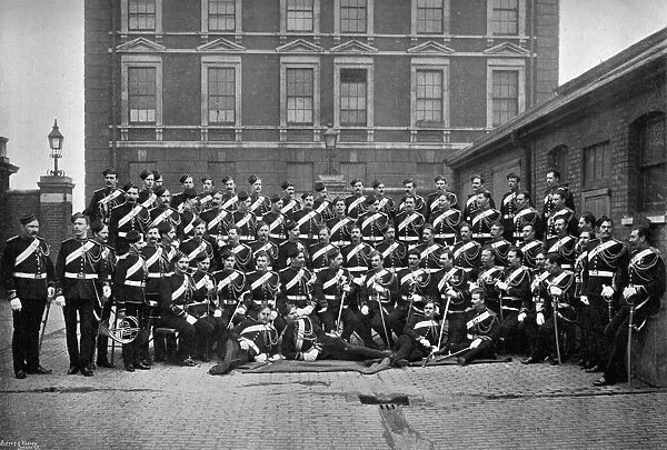 Non-commissioned officers of the 1st Life Guards at Knightsbridge Barracks, London, 1896. Artist: Gregory & Co