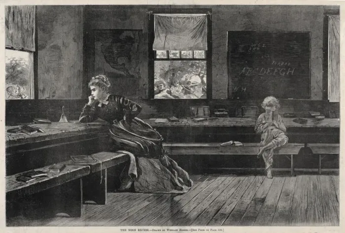 Framed Print : The Noon Recess, 1873. Creator: Winslow Homer (American, 1836-1910) Framed Print : The Noon Recess, 1873. Creator: Winslow Homer (American, 1836-1910)