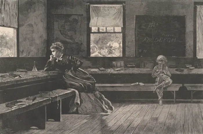 Framed Print : The Noon Recess (Harpers Weekly, Vol. XVII), June 28, 1873. Creator: Unknown Framed Print : The Noon Recess (Harpers Weekly, Vol. XVII), June 28, 1873. Creator: Unknown