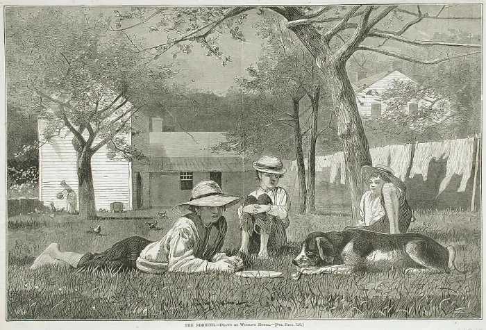 Framed Print : The Nooning, 1873. Creator: Unknown Framed Print : The Nooning, 1873. Creator: Unknown