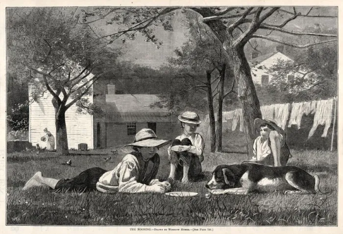 Framed Print : The Nooning, 1873. Creator: Winslow Homer (American, 1836-1910) Framed Print : The Nooning, 1873. Creator: Winslow Homer (American, 1836-1910)
