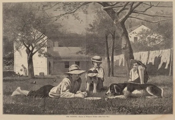 Framed Print : The Nooning, published 1873. Creator: Winslow Homer Framed Print : The Nooning, published 1873. Creator: Winslow Homer