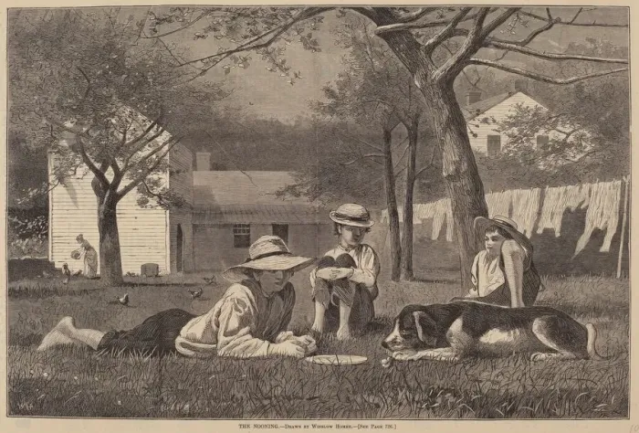 Framed Print : The Nooning, published 1873. Creator: Winslow Homer Framed Print : The Nooning, published 1873. Creator: Winslow Homer