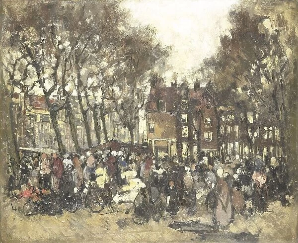 The Noordermarkt in Amsterdam, c.1880-c.1906. Creator: Johannes Barnardus Antonius Maria Westerwoudt