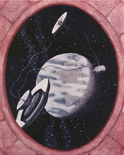 Noordungs Three-Unit Space Station Concept, 1929. Creator: NASA