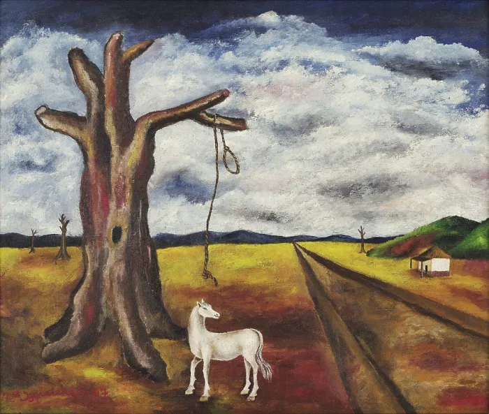 Framed Print : The Noose (La soga), 1947. Creator: Izquierdo, Maria (1902-1955) Framed Print : The Noose (La soga), 1947. Creator: Izquierdo, Maria (1902-1955)