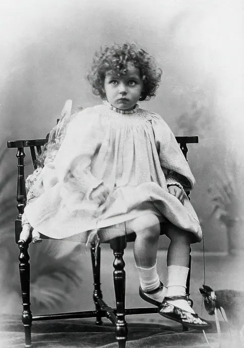 Framed Print : Nora Schuster aged 3, seated, facing forwards, c1895. Creator: Mrs Fred Wilkinson Framed Print : Nora Schuster aged 3, seated, facing forwards, c1895. Creator: Mrs Fred Wilkinson