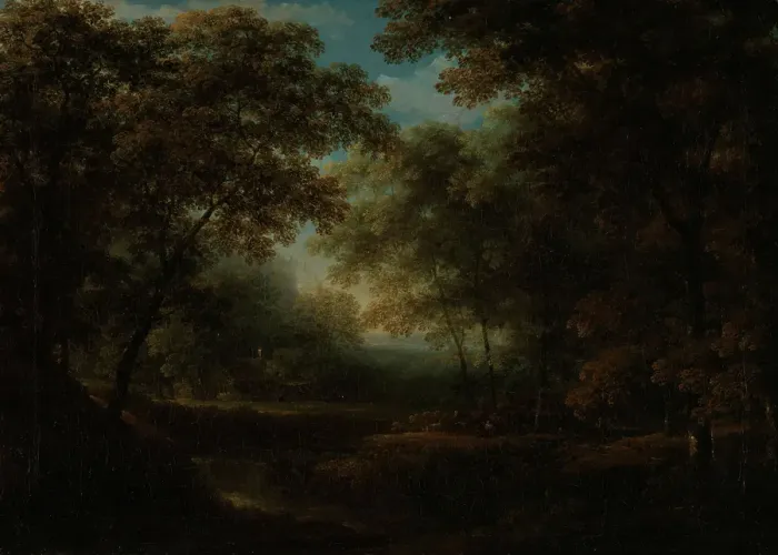Framed Print : Nordic Forest, 1814. Creator: Carl Johan Fahlcrantz Framed Print : Nordic Forest, 1814. Creator: Carl Johan Fahlcrantz
