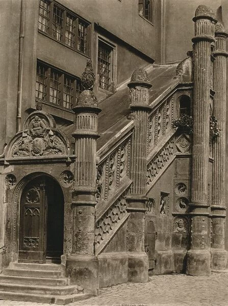 Nordlingen - Town Hall Stairs, 1931. Artist: Kurt Hielscher