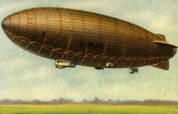 Framed Print : Norge N-1 airship, 1923, (1932). Creator: Unknown Framed Print : Norge N-1 airship, 1923, (1932). Creator: Unknown