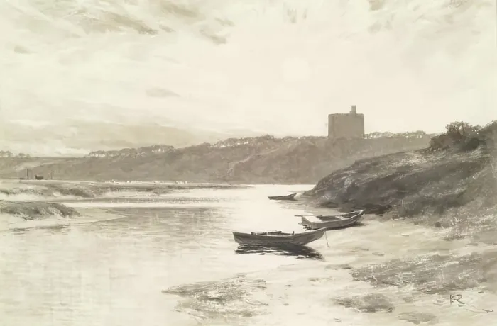 Framed Print : Norham Castle-Illustration For George Napier's 'Homes And Haunts', 1883 Framed Print : Norham Castle-Illustration For George Napier's 'Homes And Haunts', 1883