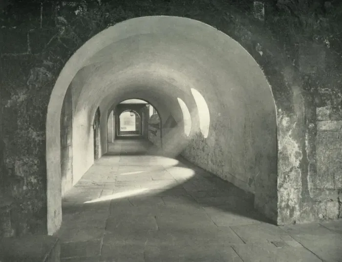 Framed Print : Norman Arch in the Cloisters, Westminster Abbey, 1908 Framed Print : Norman Arch in the Cloisters, Westminster Abbey, 1908