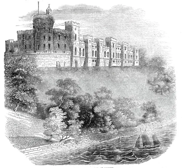 Framed Print : Norris Castle, Isle of Wight, 1844. Creator: Unknown Framed Print : Norris Castle, Isle of Wight, 1844. Creator: Unknown