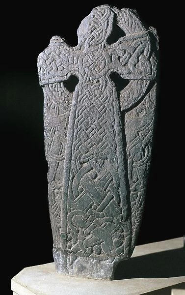 Norse dragon cross-slab from the Isle of Man, 11th century