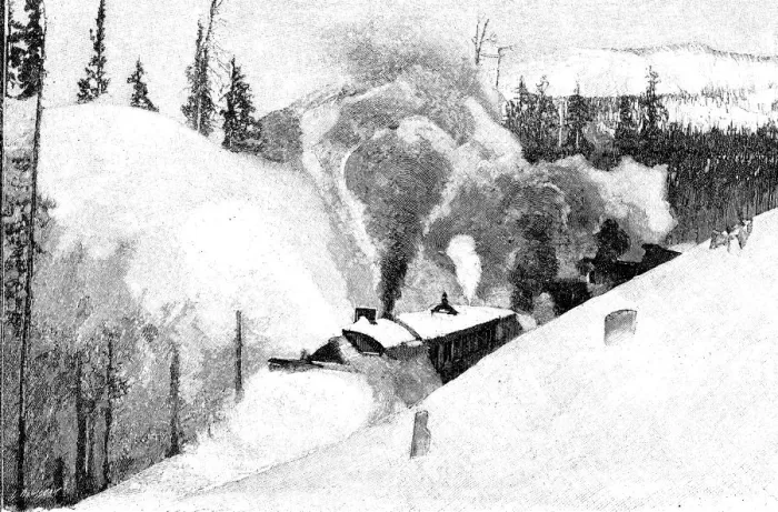 Framed Print : North-American rotary machine, clearing snow from the railroad Canadian - Pacific, 1901 Framed Print : North-American rotary machine, clearing snow from the railroad Canadian - Pacific, 1901