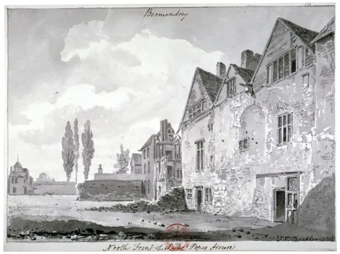 Framed Print : North front of Bermondsey House, London, 1816. Artist: John Chessell Buckler Framed Print : North front of Bermondsey House, London, 1816. Artist: John Chessell Buckler