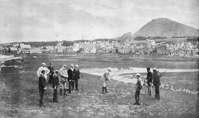 Framed Print : The North Berwick Links, 1896. Creator: Valentine & Sons Framed Print : The North Berwick Links, 1896. Creator: Valentine & Sons