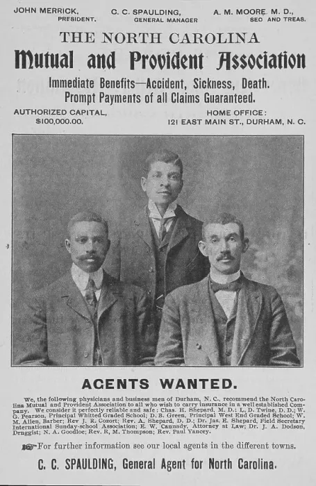 Framed Print : The North Carolina Mutual and Provident Association, 1903. Creator: Unknown Framed Print : The North Carolina Mutual and Provident Association, 1903. Creator: Unknown