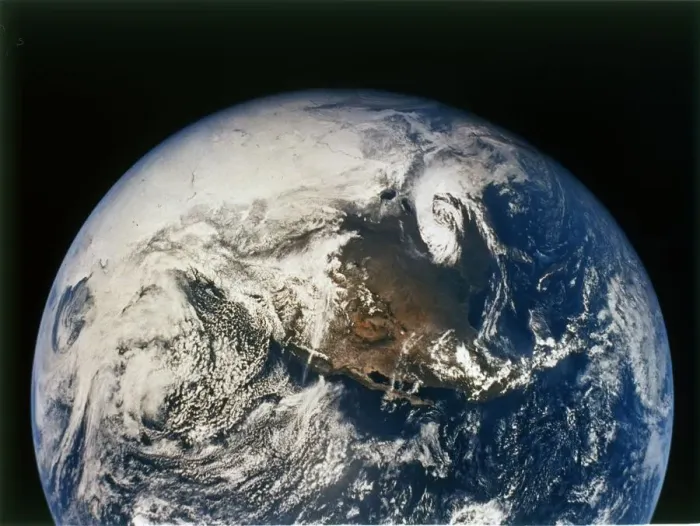 Framed Print : North and Central America from Apollo 16, 16 April 1972. Creator: NASA Framed Print : North and Central America from Apollo 16, 16 April 1972. Creator: NASA