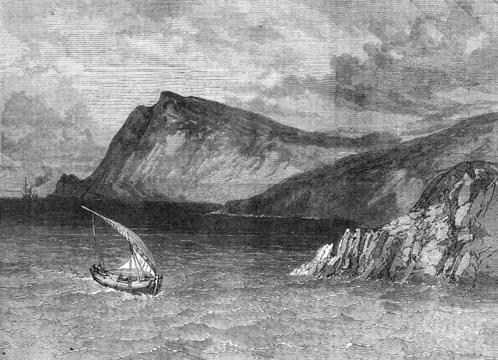 Framed Print : North coast of Crete, from the sea, 1869. Creator: Unknown Framed Print : North coast of Crete, from the sea, 1869. Creator: Unknown