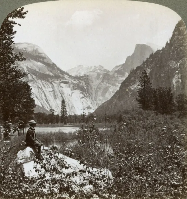 Framed Print : North Dome, Half Dome and Clouds Rest, Yosemite Valley, California, USA, 1902. Artist: Underwood & Underwood Framed Print : North Dome, Half Dome and Clouds Rest, Yosemite Valley, California, USA, 1902. Artist: Underwood & Underwood