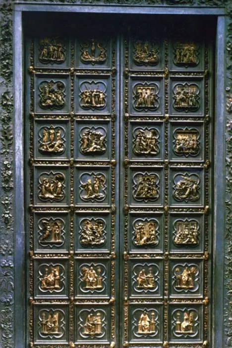 Framed Print : The North Doors of the Baptistry of San Giovanni, 1403-1424. Artist: Lorenzo Ghiberti Framed Print : The North Doors of the Baptistry of San Giovanni, 1403-1424. Artist: Lorenzo Ghiberti