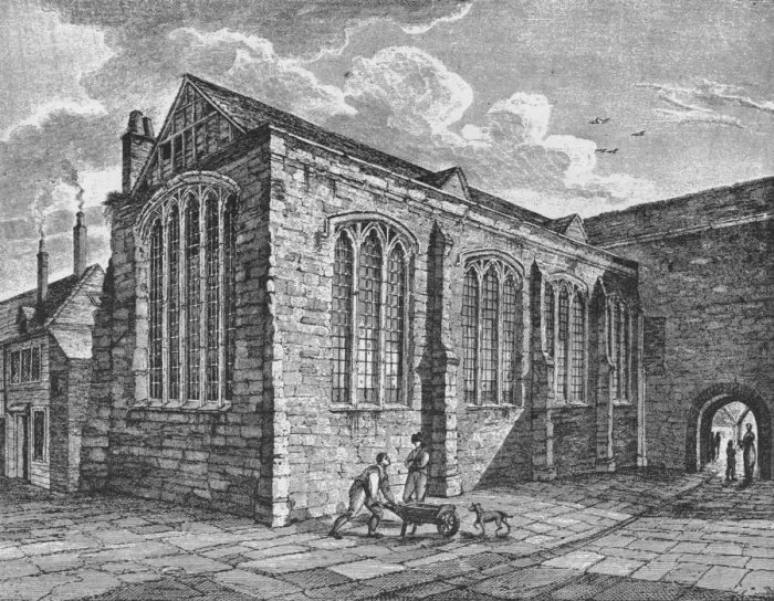 Framed Print : North-east view of the Chapel of the Holy Trinity, Leadenhall, City of London, c1825 (1906). Artist: Thomas Dale Framed Print : North-east view of the Chapel of the Holy Trinity, Leadenhall, City of London, c1825 (1906). Artist: Thomas Dale