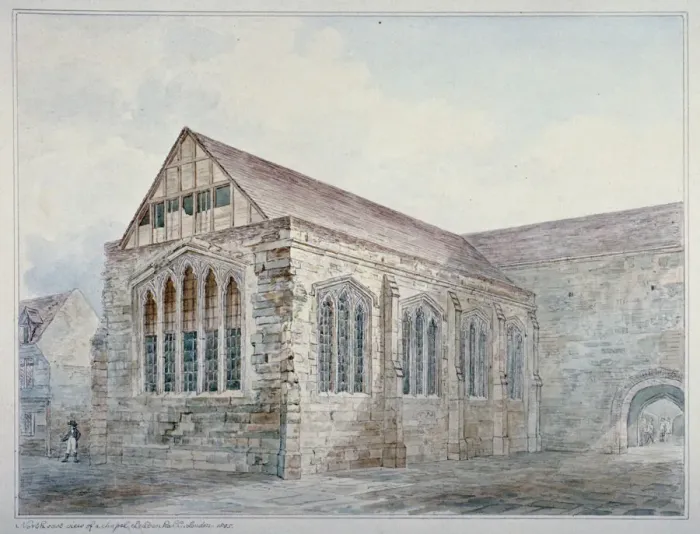 Framed Print : North-east view of Leadenhall Chapel, City of London, 1805 Framed Print : North-east view of Leadenhall Chapel, City of London, 1805