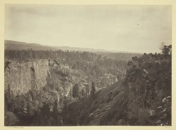 Framed Print : North Fork Canon, Sierra Blanca Creek, Arizona, 1873. Creator: Tim O'Sullivan Framed Print : North Fork Canon, Sierra Blanca Creek, Arizona, 1873. Creator: Tim O'Sullivan