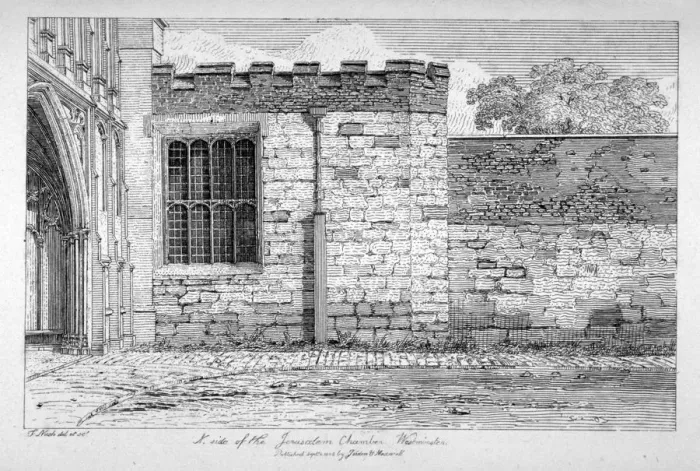 Framed Print : North side of the Jerusalem Chamber in Westminster Abbey, London, 1805 Framed Print : North side of the Jerusalem Chamber in Westminster Abbey, London, 1805