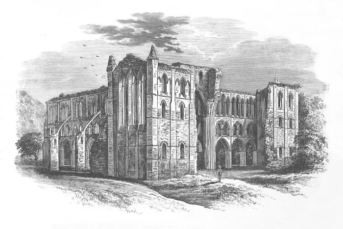 Framed Print : From the North, Rievaulx Abbey, c1880, (1897). Artist: Alexander Francis Lydon Framed Print : From the North, Rievaulx Abbey, c1880, (1897). Artist: Alexander Francis Lydon