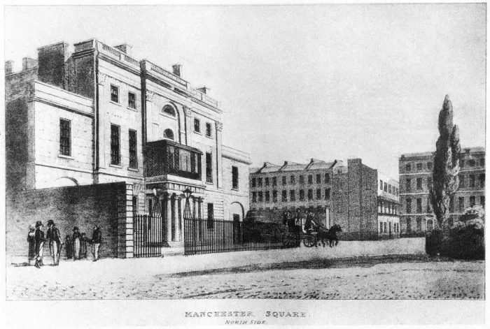 Framed Print : North side, Manchester Square, London, c19th century (1907) Framed Print : North side, Manchester Square, London, c19th century (1907)