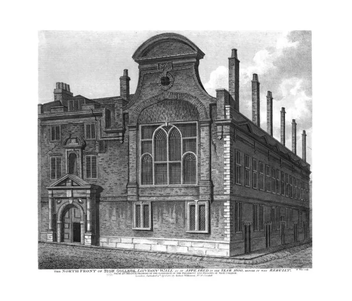 Framed Print : The North Front of Sion College, London Wall, as it appeared in 1800, 1815. Artist Framed Print : The North Front of Sion College, London Wall, as it appeared in 1800, 1815. Artist