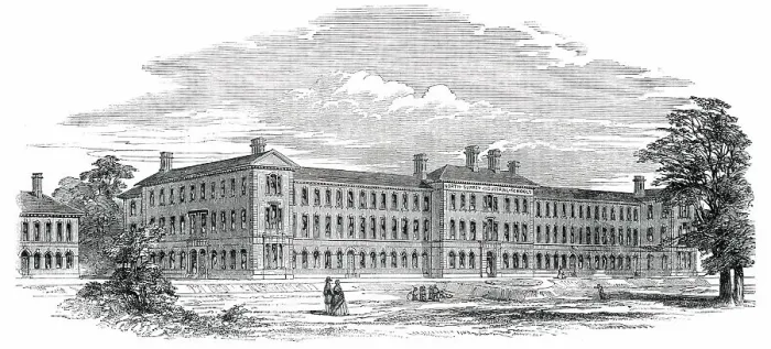 Framed Print : The North Surrey Industrial Schools, at Anerly, 1850. Creator: Unknown Framed Print : The North Surrey Industrial Schools, at Anerly, 1850. Creator: Unknown