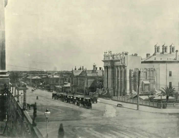 Framed Print : North Terrace, 1901. Creator: Unknown Framed Print : North Terrace, 1901. Creator: Unknown