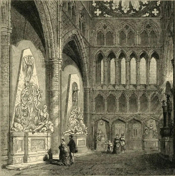 Framed Print : North Transept of Westminster Abbey, 1830, (1881). Creator: Unknown Framed Print : North Transept of Westminster Abbey, 1830, (1881). Creator: Unknown