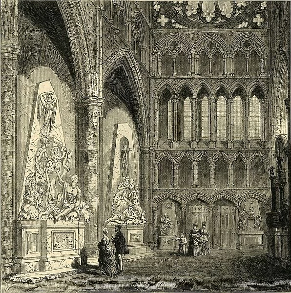 North Transept of Westminster Abbey, 1830, (1881). Creator: Unknown