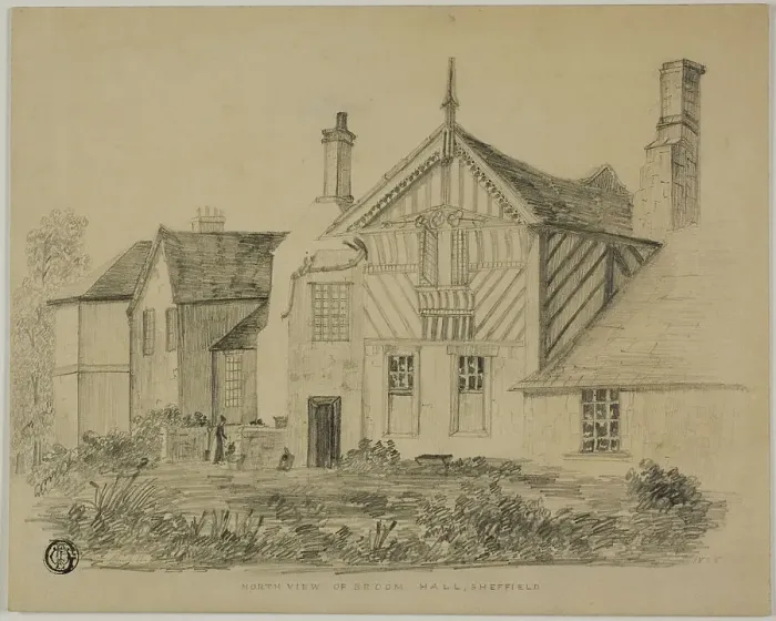 Framed Print : North View of Broom Hall, Sheffield, n.d. Creator: Unknown Framed Print : North View of Broom Hall, Sheffield, n.d. Creator: Unknown