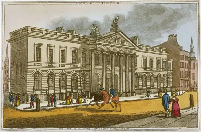 Framed Print : North view of East India House, Leadenhall Street, City of London, 1820 Framed Print : North view of East India House, Leadenhall Street, City of London, 1820