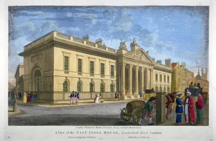 Framed Print : North view of East India House, Leadenhall Street, City of London, 1802. Artist Framed Print : North view of East India House, Leadenhall Street, City of London, 1802. Artist